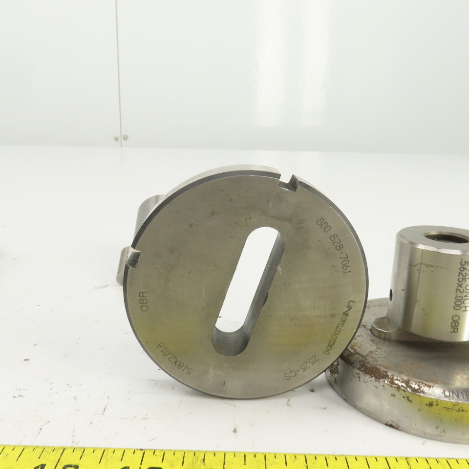 Unipunch UP 0.581" x 2.018" OBR Obround Holepunch & Die CNC Turret Lot Of 3 Sets