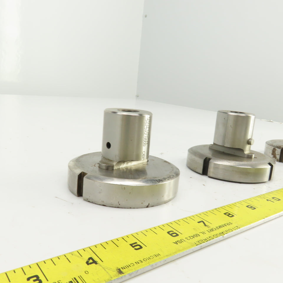 Unipunch UP 0.581" x 2.018" OBR Obround Holepunch & Die CNC Turret Lot Of 3 Sets