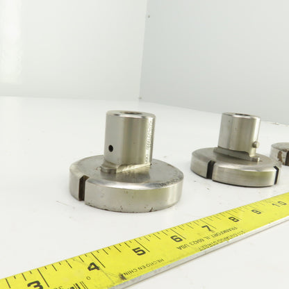 Unipunch UP 0.581" x 2.018" OBR Obround Holepunch & Die CNC Turret Lot Of 3 Sets