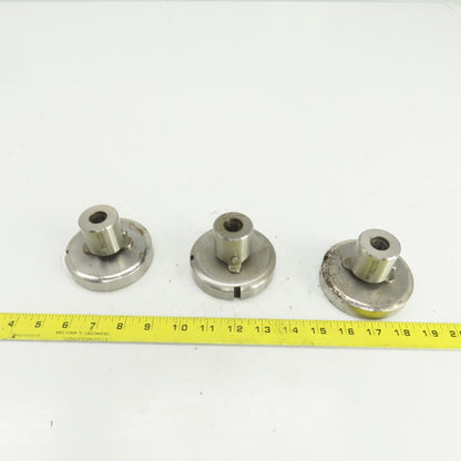 Unipunch UP 0.581" x 2.018" OBR Obround Holepunch & Die CNC Turret Lot Of 3 Sets