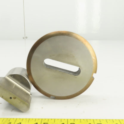 Unipunch 0.4375"x 1.875" OBR Obround Holepunch & Die 0.456" x 1.893 CNC Turret
