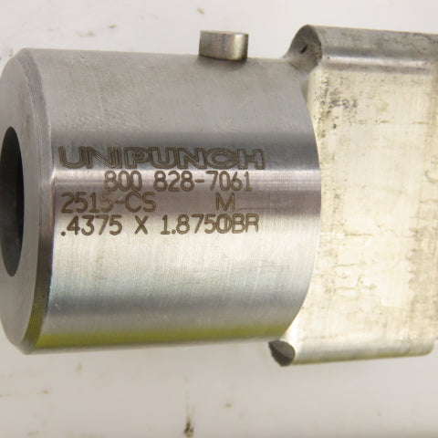 Unipunch 0.4375"x 1.875" OBR Obround Holepunch & Die 0.456" x 1.893 CNC Turret