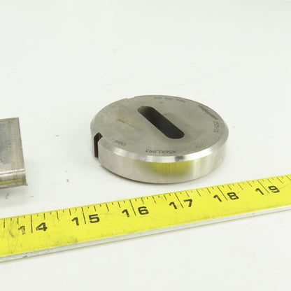Unipunch 0.4375"x 1.875" OBR Obround Holepunch & Die 0.456" x 1.893 CNC Turret