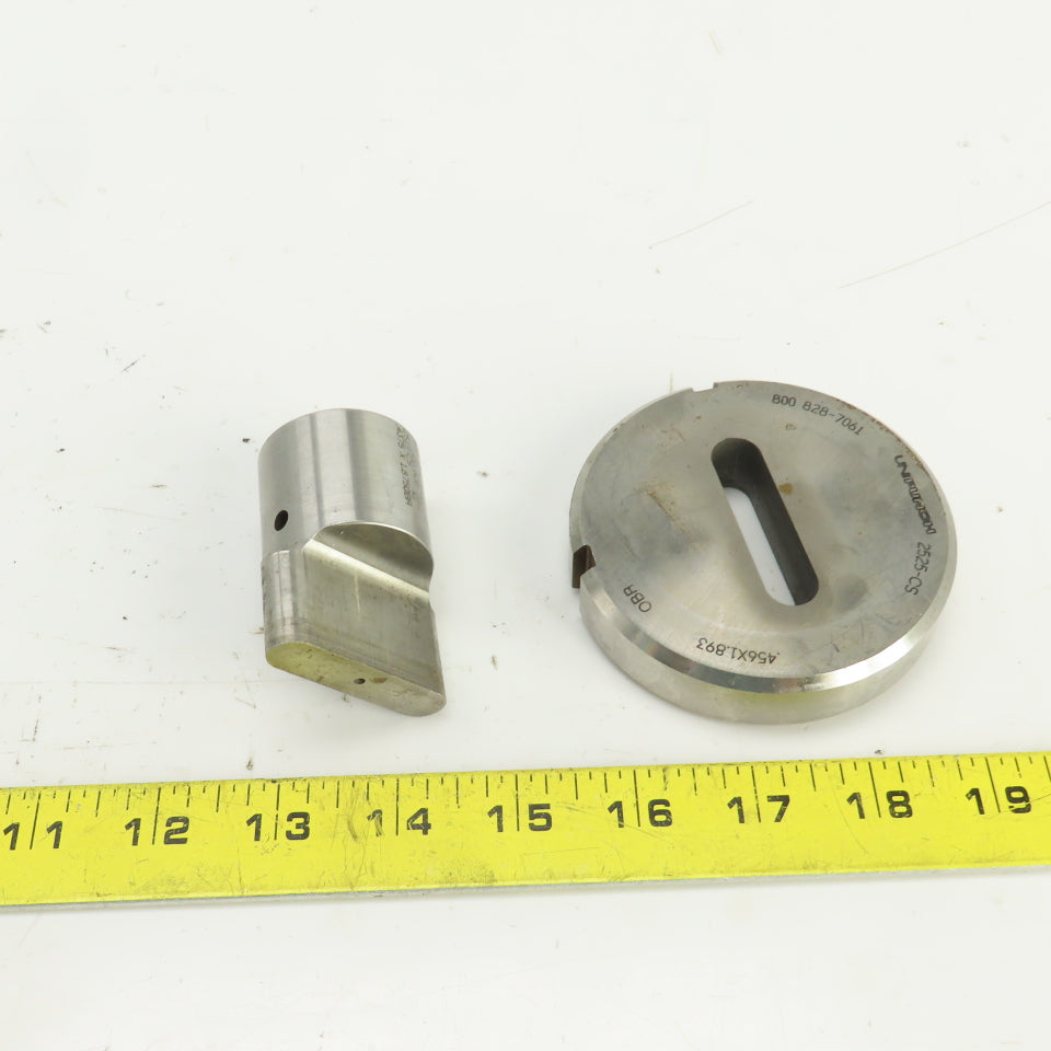 Unipunch 0.4375"x 1.875" OBR Obround Holepunch & Die 0.456" x 1.893 CNC Turret