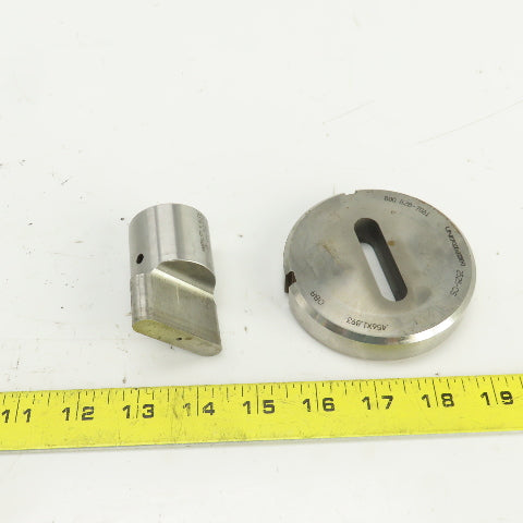 Unipunch 0.4375"x 1.875" OBR Obround Holepunch & Die 0.456" x 1.893 CNC Turret