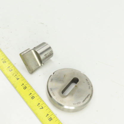 Unipunch 0.4375"x 1.875" OBR Obround Holepunch & Die 0.456" x 1.893 CNC Turret