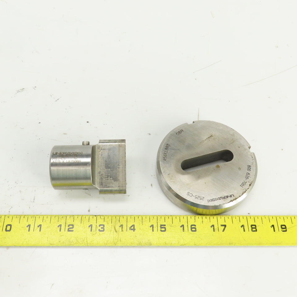 Unipunch 0.4375"x 1.875" OBR Obround Holepunch & Die 0.456" x 1.893 CNC Turret