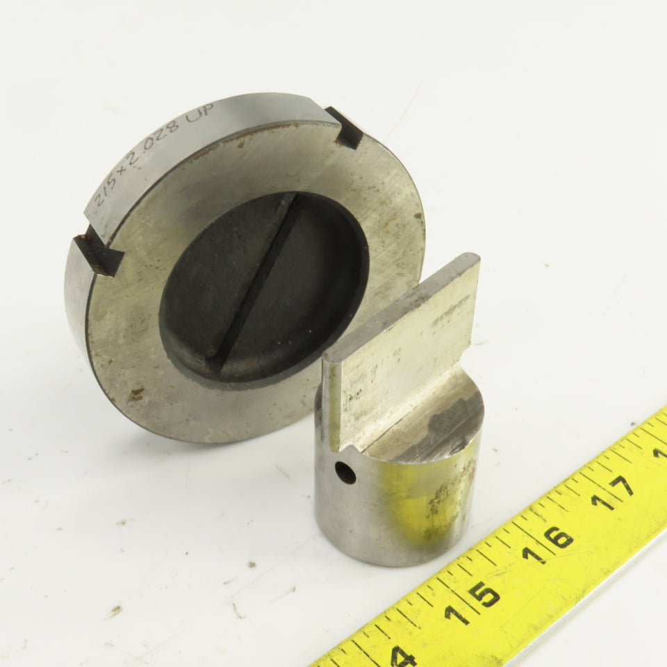 UP 0.187" x 2.000" OBR Obround Holepunch & Die 0.215" x 2.028" CNC Turret