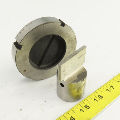 UP 0.187" x 2.000" OBR Obround Holepunch & Die 0.215" x 2.028" CNC Turret