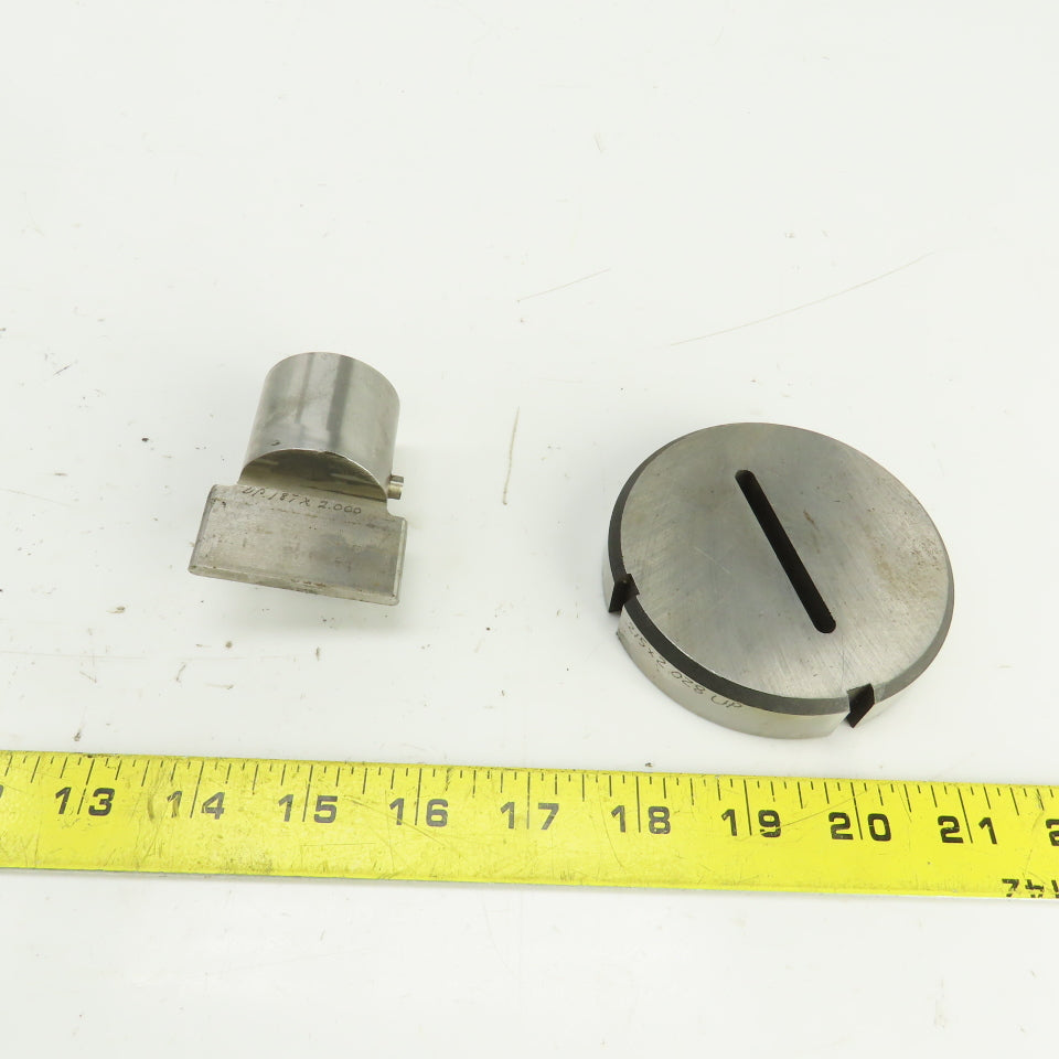 UP 0.187" x 2.000" OBR Obround Holepunch & Die 0.215" x 2.028" CNC Turret