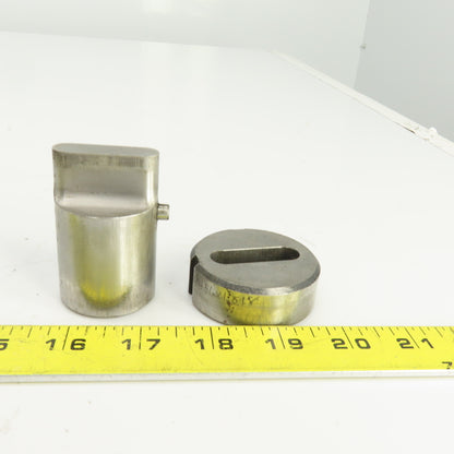 UP 0.437" x 1.500" OBR Obround Holepunch & Die 0.456" x 1.518" CNC Turret