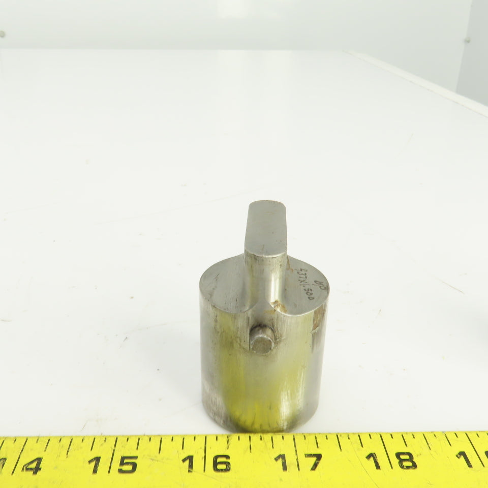 UP 0.437" x 1.500" OBR Obround Holepunch & Die 0.456" x 1.518" CNC Turret
