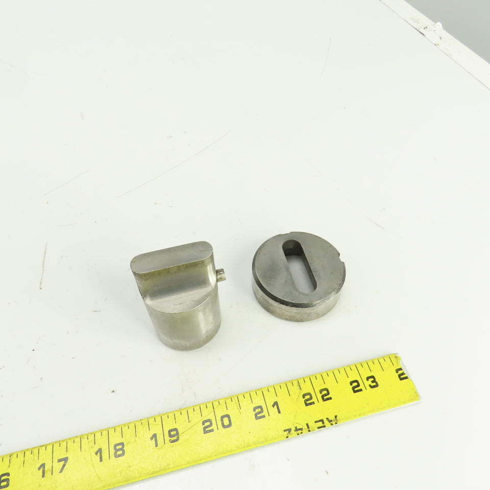 UP 0.437" x 1.500" OBR Obround Holepunch & Die 0.456" x 1.518" CNC Turret