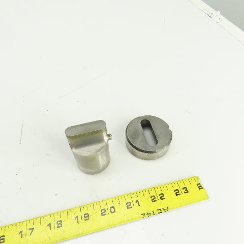UP 0.437" x 1.500" OBR Obround Holepunch & Die 0.456" x 1.518" CNC Turret