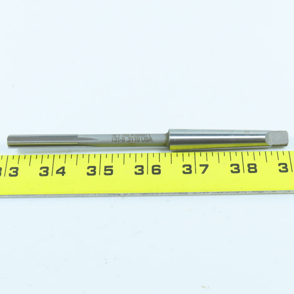 APT .3110" Chucking Reamer 6 Flute MT1 Morse Taper Shank 1-1/2" LOC 6" OAL