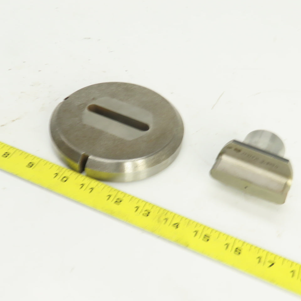 0.437" x 2.500" OBR Obround Crowned Holepunch & Die 0.456" x 2.518" CNC Turret