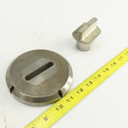 0.437" x 2.500" OBR Obround Crowned Holepunch & Die 0.456" x 2.518" CNC Turret