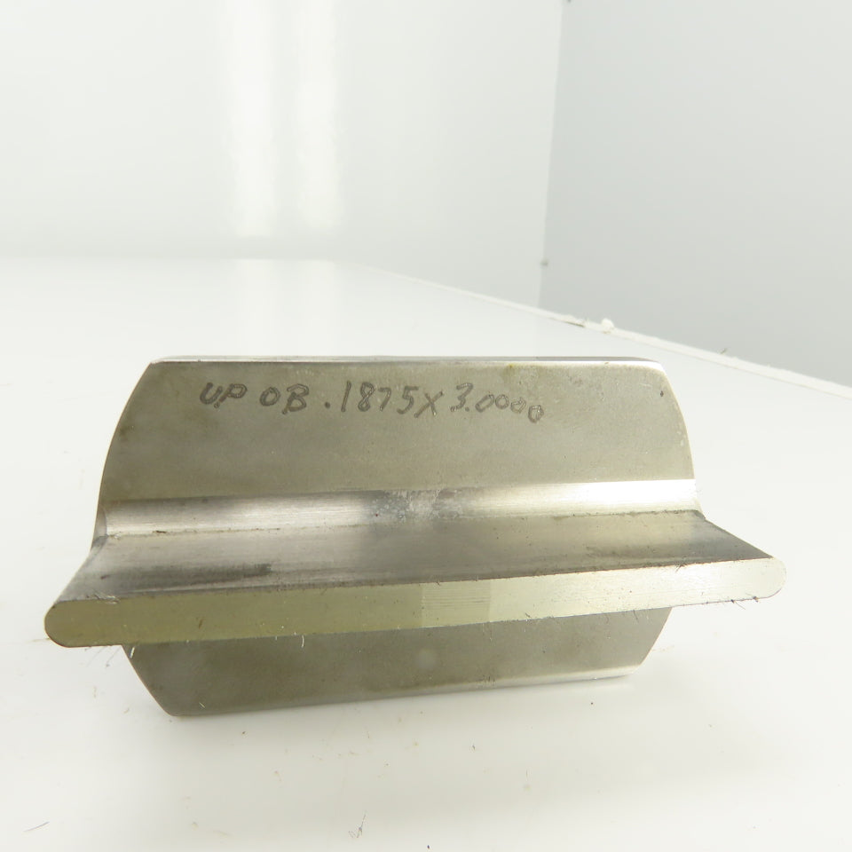 0.1875" x 3.000" OBR Obround Crowned Holepunch & Die 0.215" x 3.028" CNC Turret