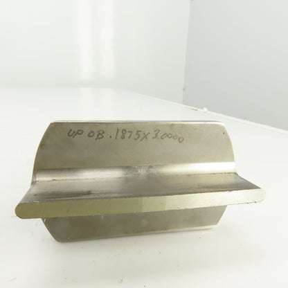 0.1875" x 3.000" OBR Obround Crowned Holepunch & Die 0.215" x 3.028" CNC Turret
