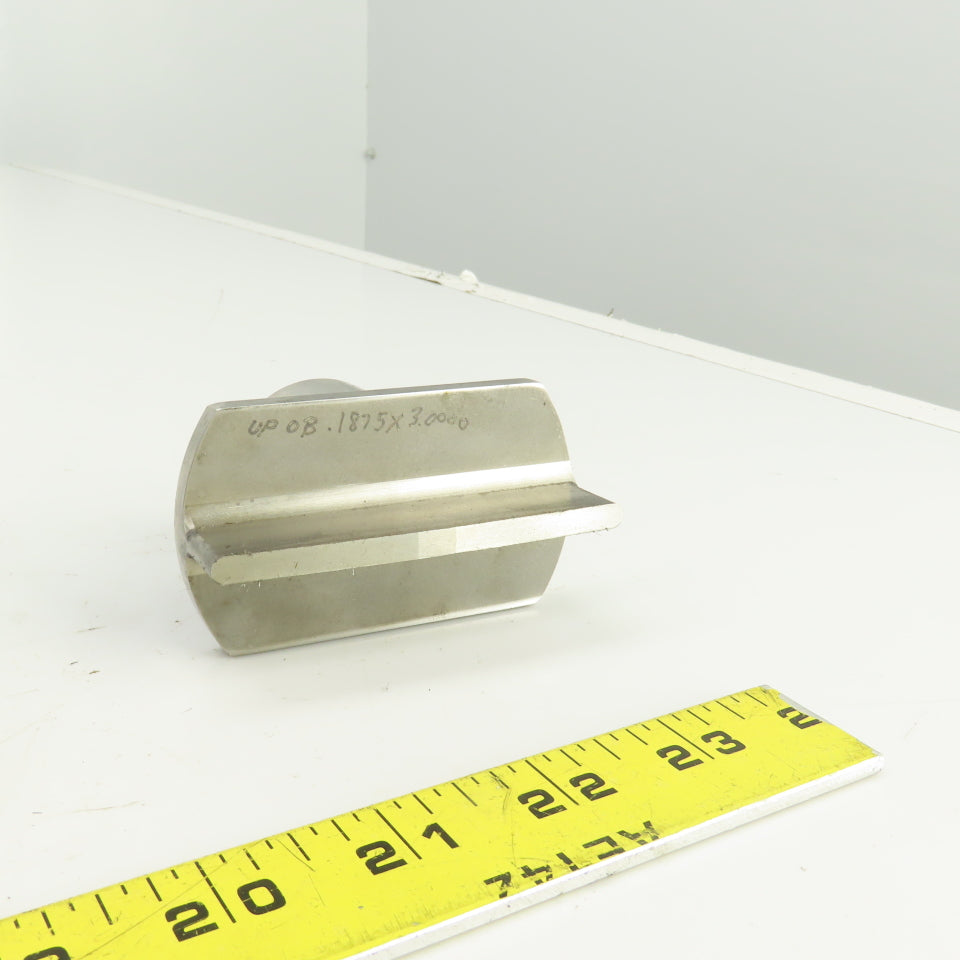 0.1875" x 3.000" OBR Obround Crowned Holepunch & Die 0.215" x 3.028" CNC Turret