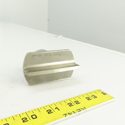 0.1875" x 3.000" OBR Obround Crowned Holepunch & Die 0.215" x 3.028" CNC Turret