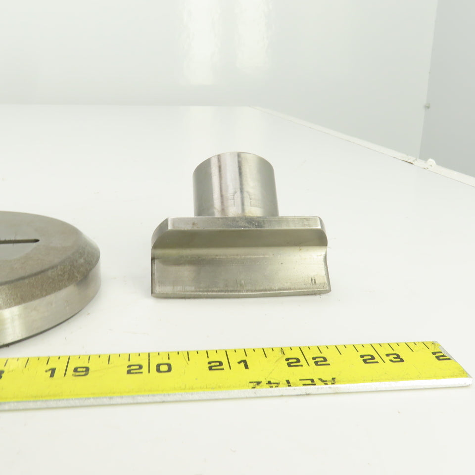 0.1875" x 3.000" OBR Obround Crowned Holepunch & Die 0.215" x 3.028" CNC Turret