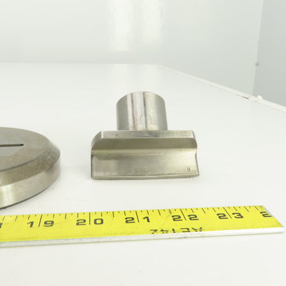 0.1875" x 3.000" OBR Obround Crowned Holepunch & Die 0.215" x 3.028" CNC Turret