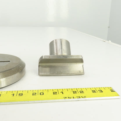 0.1875" x 3.000" OBR Obround Crowned Holepunch & Die 0.215" x 3.028" CNC Turret