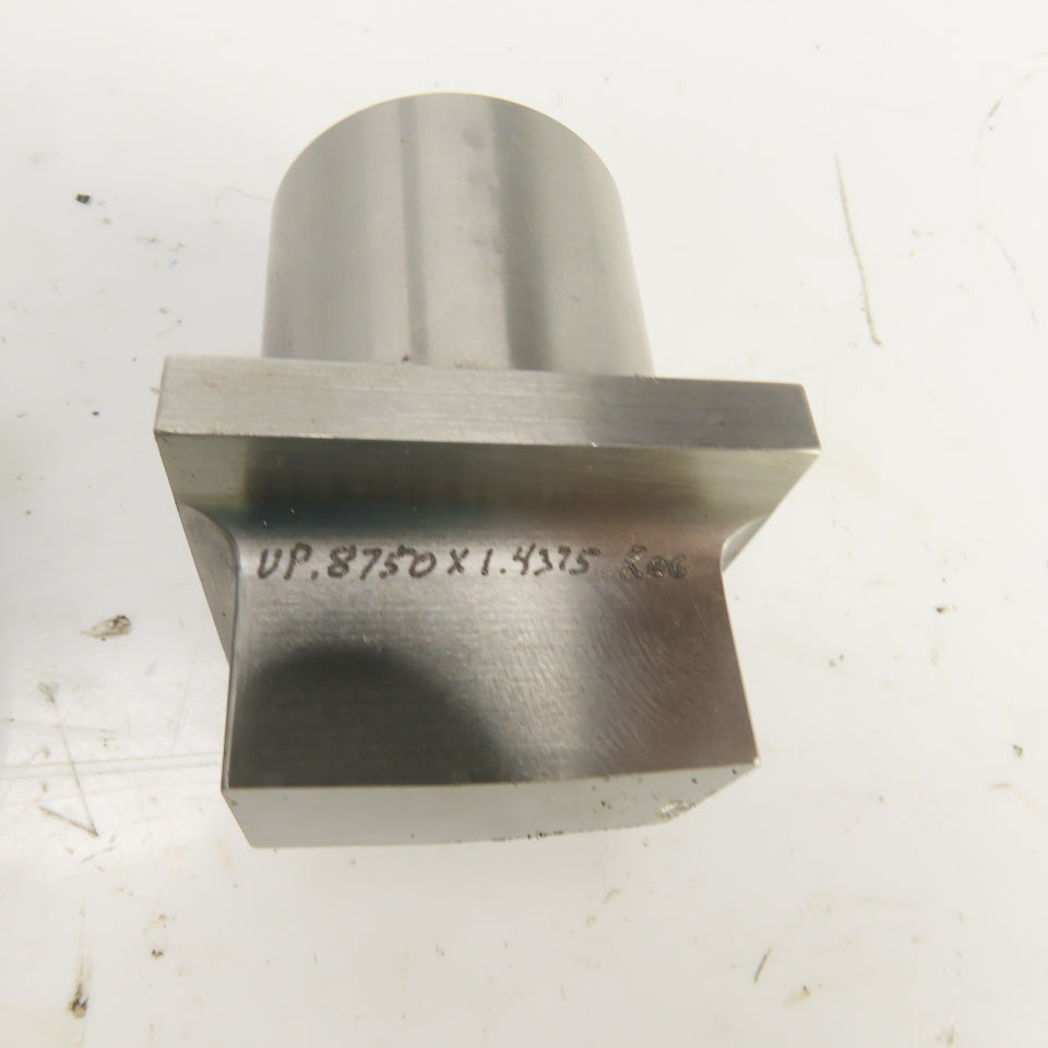 Unipunch 0.8750" x 1.4375 Crowned Rectangular Holepunch & Die 0.887" x 1.450"