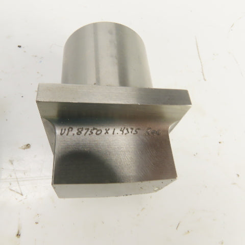 Unipunch 0.8750" x 1.4375 Crowned Rectangular Holepunch & Die 0.887" x 1.450"