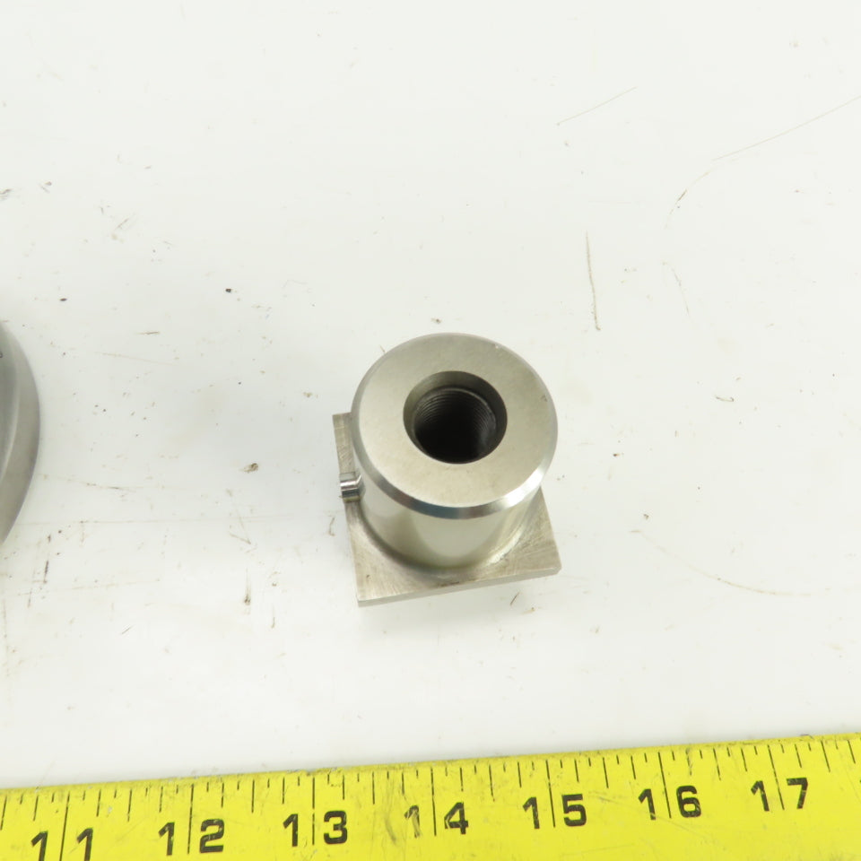 Unipunch 0.8750" x 1.4375 Crowned Rectangular Holepunch & Die 0.887" x 1.450"