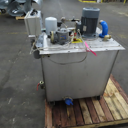 100 Gallon Stainless Steel Tank  Hydraulic Power Unit 4.8Hp 208-230/460V 3Ph