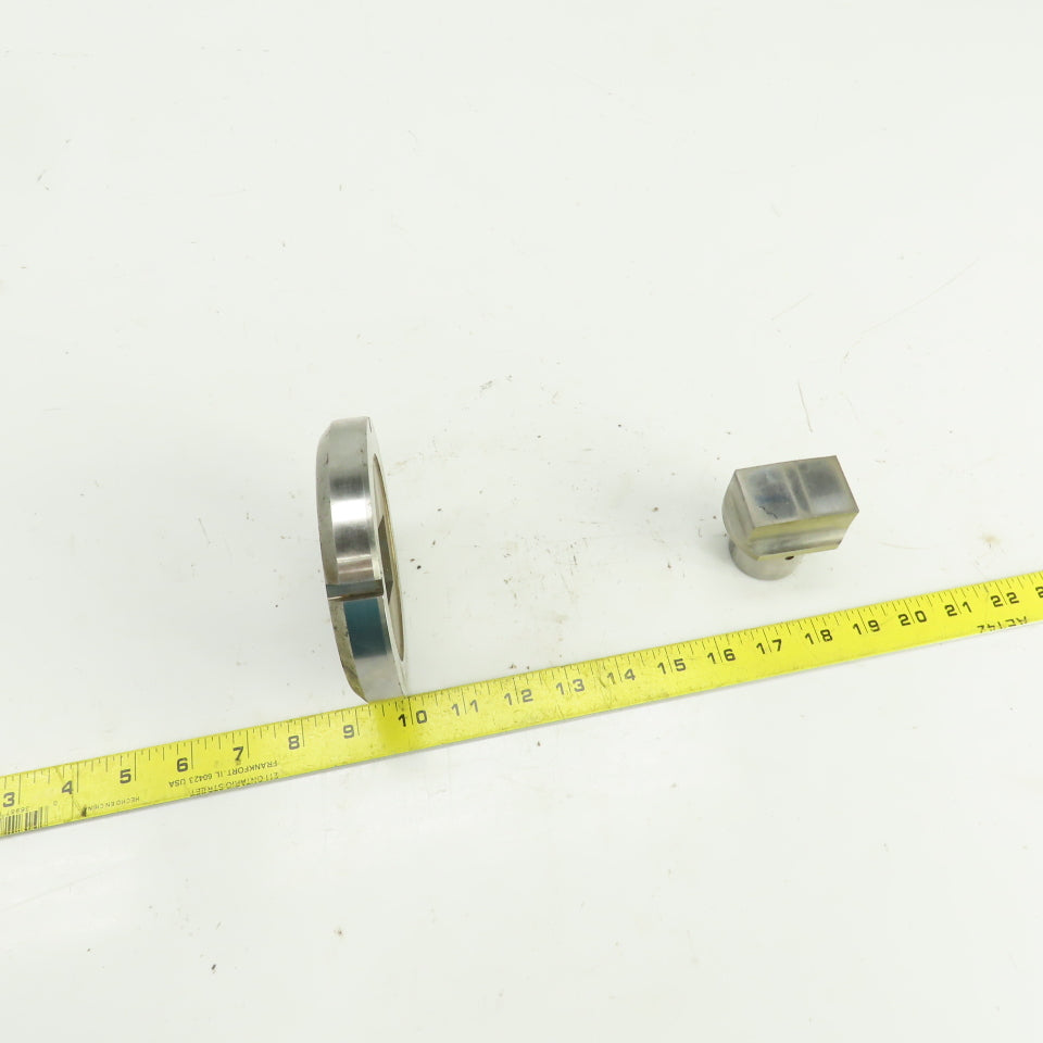 Unipunch 1.250" x 2.000" Crowned Rectangular Holepunch & Die 1.262" x 2.012"