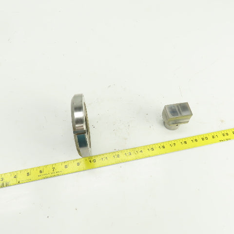 Unipunch 1.250" x 2.000" Crowned Rectangular Holepunch & Die 1.262" x 2.012"