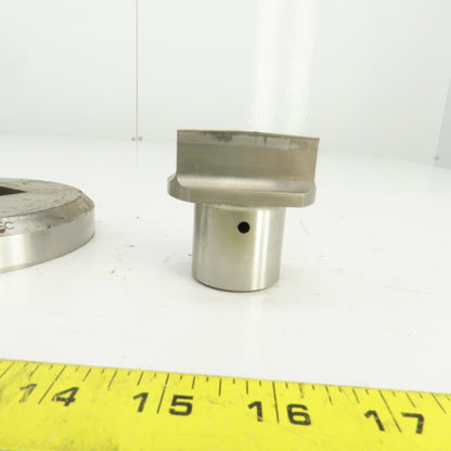 Unipunch 1.250" x 2.000" Crowned Rectangular Holepunch & Die 1.262" x 2.012"