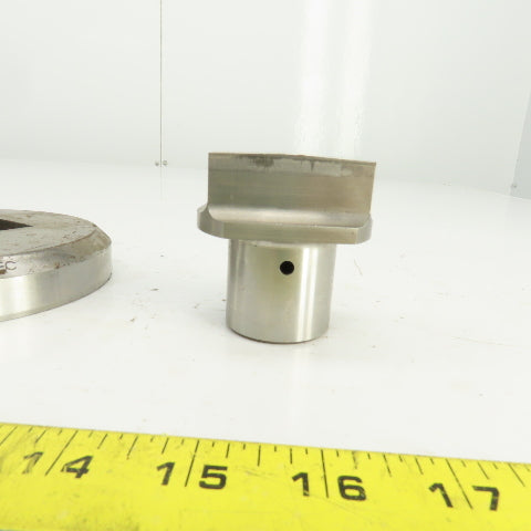 Unipunch 1.250" x 2.000" Crowned Rectangular Holepunch & Die 1.262" x 2.012"