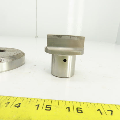 Unipunch 1.250" x 2.000" Crowned Rectangular Holepunch & Die 1.262" x 2.012"