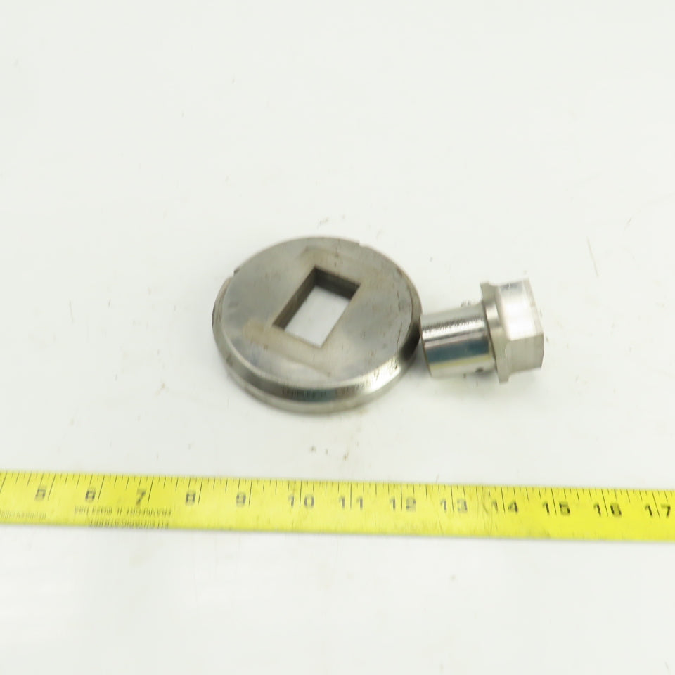 Unipunch 1.250" x 2.000" Crowned Rectangular Holepunch & Die 1.262" x 2.012"