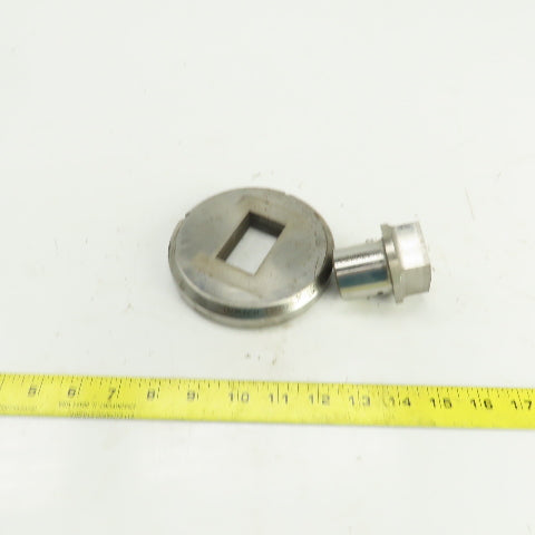 Unipunch 1.250" x 2.000" Crowned Rectangular Holepunch & Die 1.262" x 2.012"