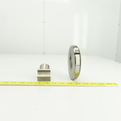 UP 0.8750" x 1.750" Crowned Rectangular Holepunch & Die 0.887" x 1.762"