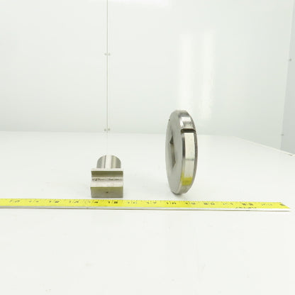 UP 0.8750" x 1.750" Crowned Rectangular Holepunch & Die 0.887" x 1.762"