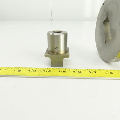 UP 0.8750" x 1.750" Crowned Rectangular Holepunch & Die 0.887" x 1.762"