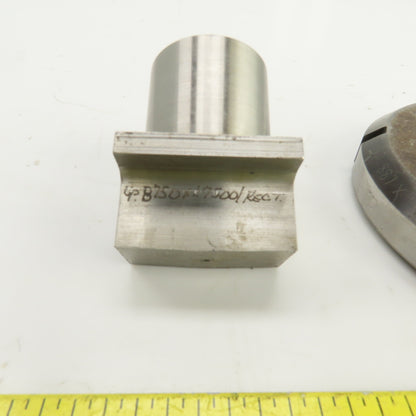 UP 0.8750" x 1.750" Crowned Rectangular Holepunch & Die 0.887" x 1.762"