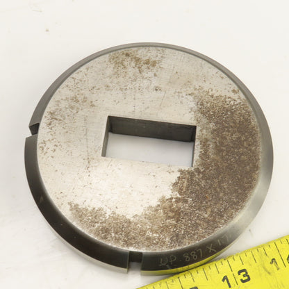 UP 0.8750" x 1.750" Crowned Rectangular Holepunch & Die 0.887" x 1.762"