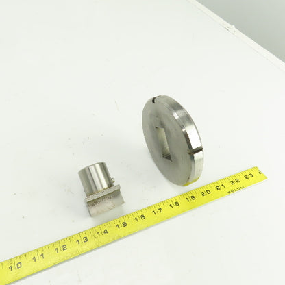UP 0.8750" x 1.750" Crowned Rectangular Holepunch & Die 0.887" x 1.762"