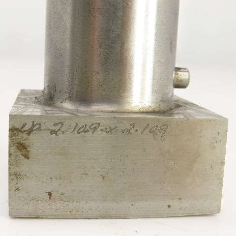 UP 2.109" x 2.109 Crowned Rectangular Holepunch & Die 2.127" x 2.127" CNC Turret