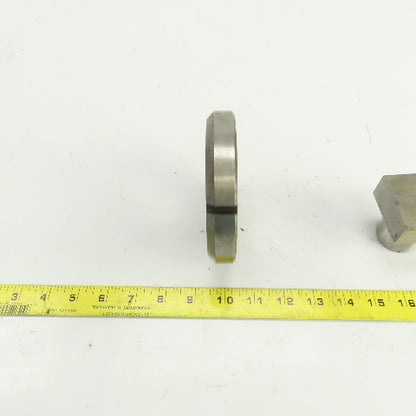 UP 2.109" x 2.109 Crowned Rectangular Holepunch & Die 2.127" x 2.127" CNC Turret