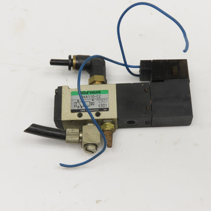 CKD 3KA110-C2 2 Way Solenoid Pneumatic Directional Valve 100V Coil