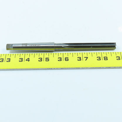 3/8" Solid Carbide Center Cutting End Mill Straight 4 Flute #1 Morse Taper Shank