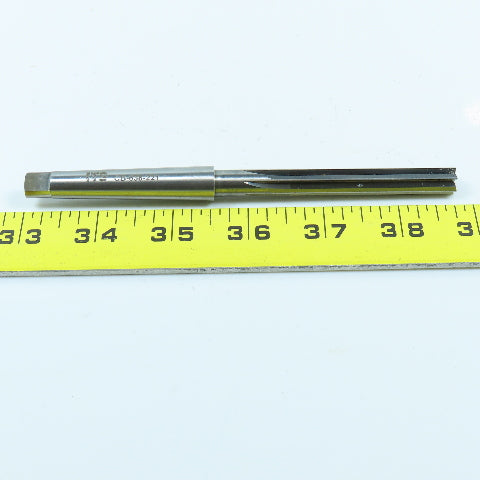 3/8" Solid Carbide Center Cutting End Mill Straight 4 Flute #1 Morse Taper Shank
